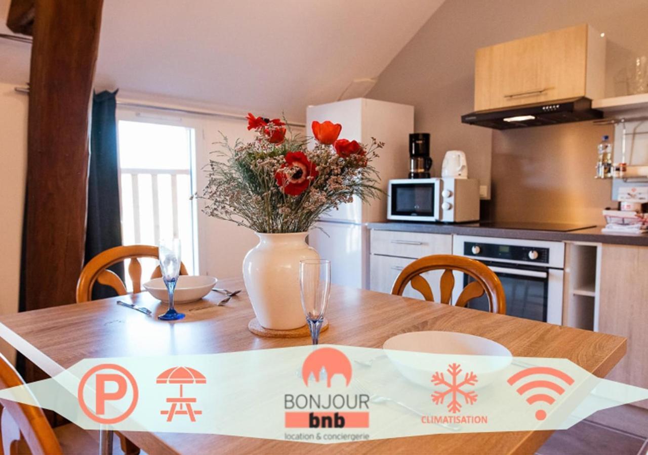 Studio Confortable, Parking Et Jardin Bucheres Bagian luar foto